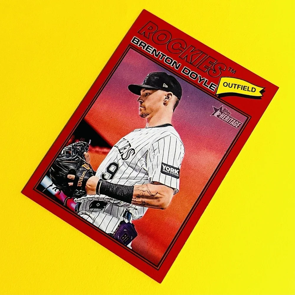 2026 Topps Heritage Brenton Doyle #355 Red‎ Border Rockies